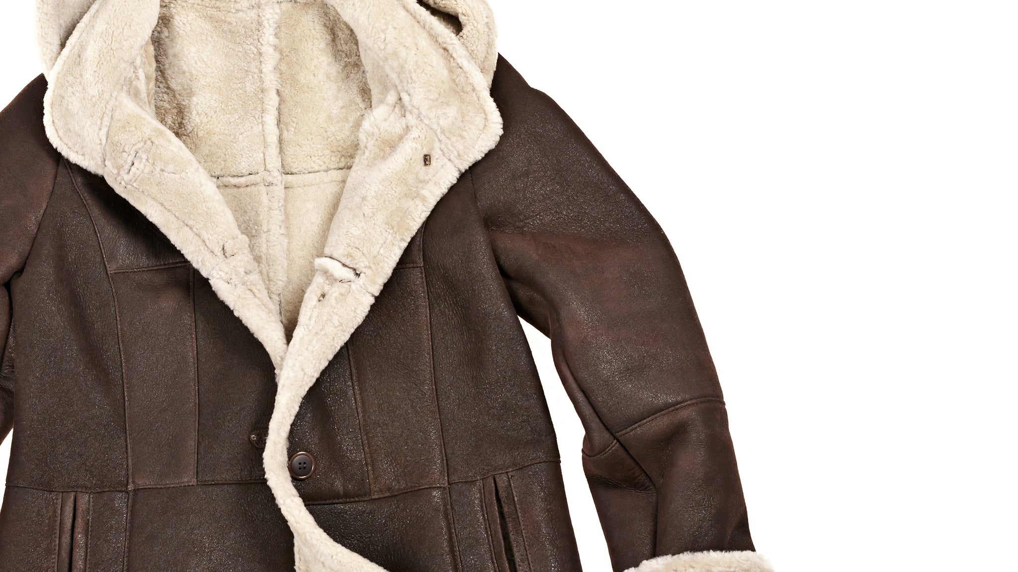 Cappotto In Pelle Di Pecora Shearling Toscana Marrone - 100 - Foto 4