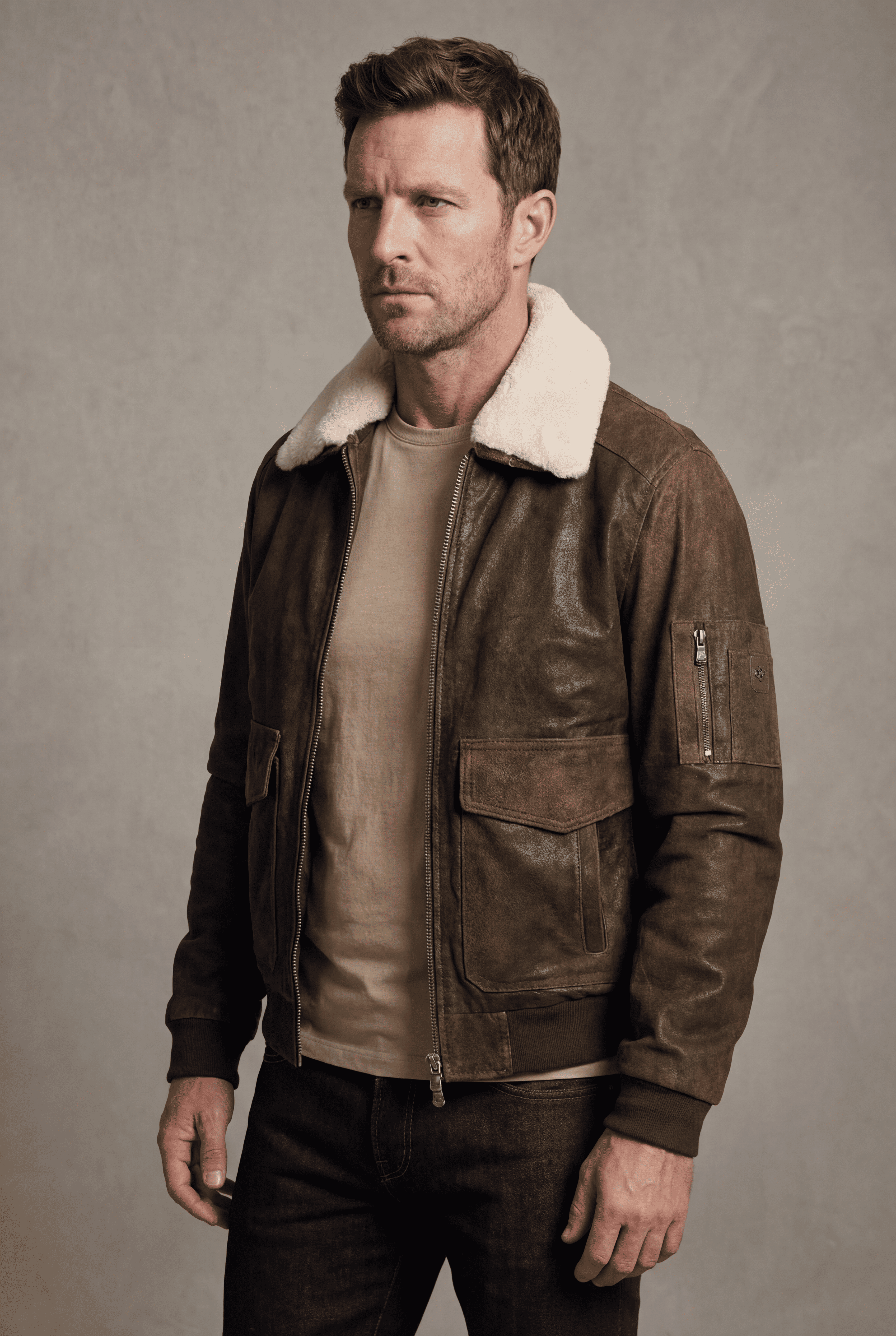 Giacca Aviatore Uomo Rock