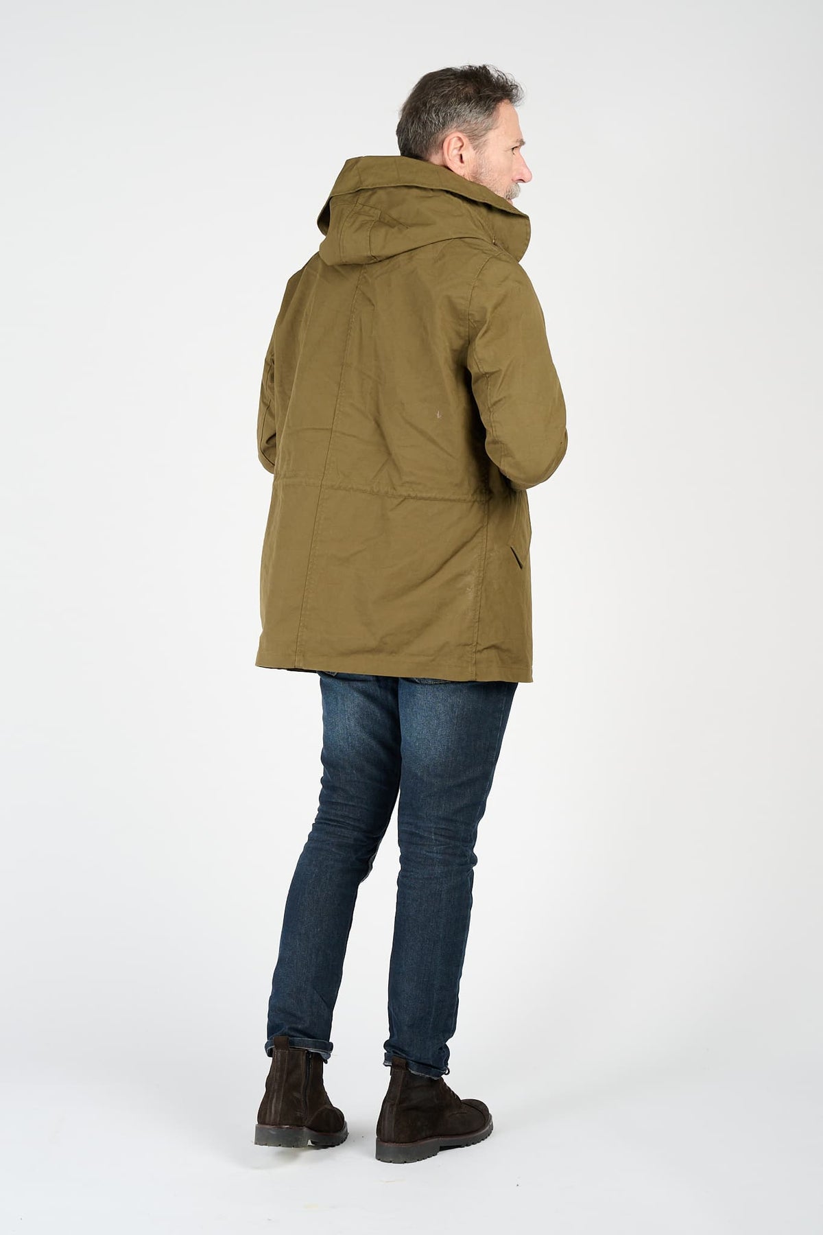 Parka Uomo Lungo Verde uomo Barone firenze - 7