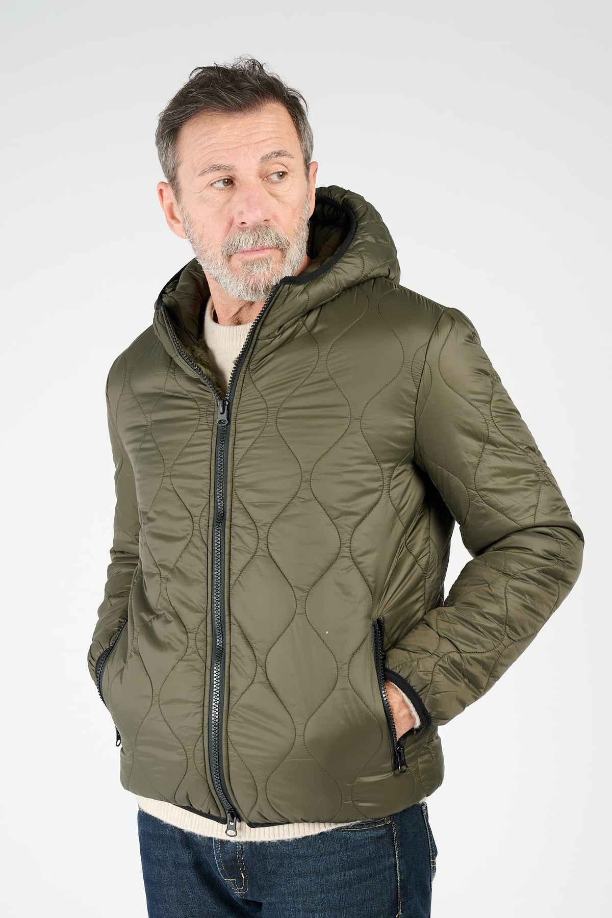 Parka Uomo Lungo Verde uomo Barone firenze - 8