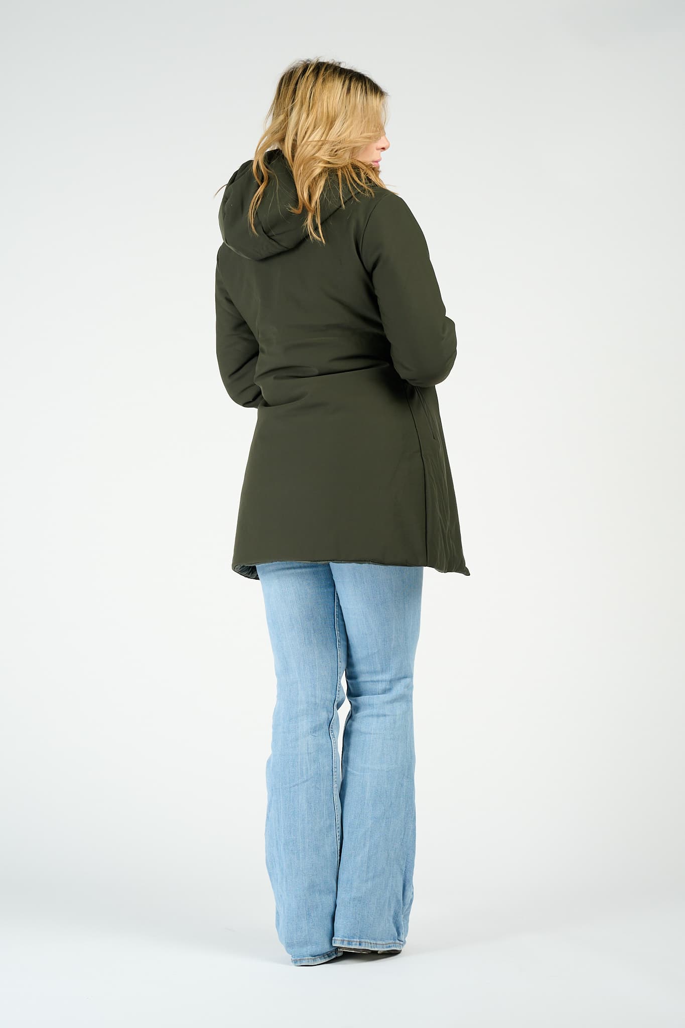 Piumino Termico Donna Lungo Verde donna Barone firenze - 5