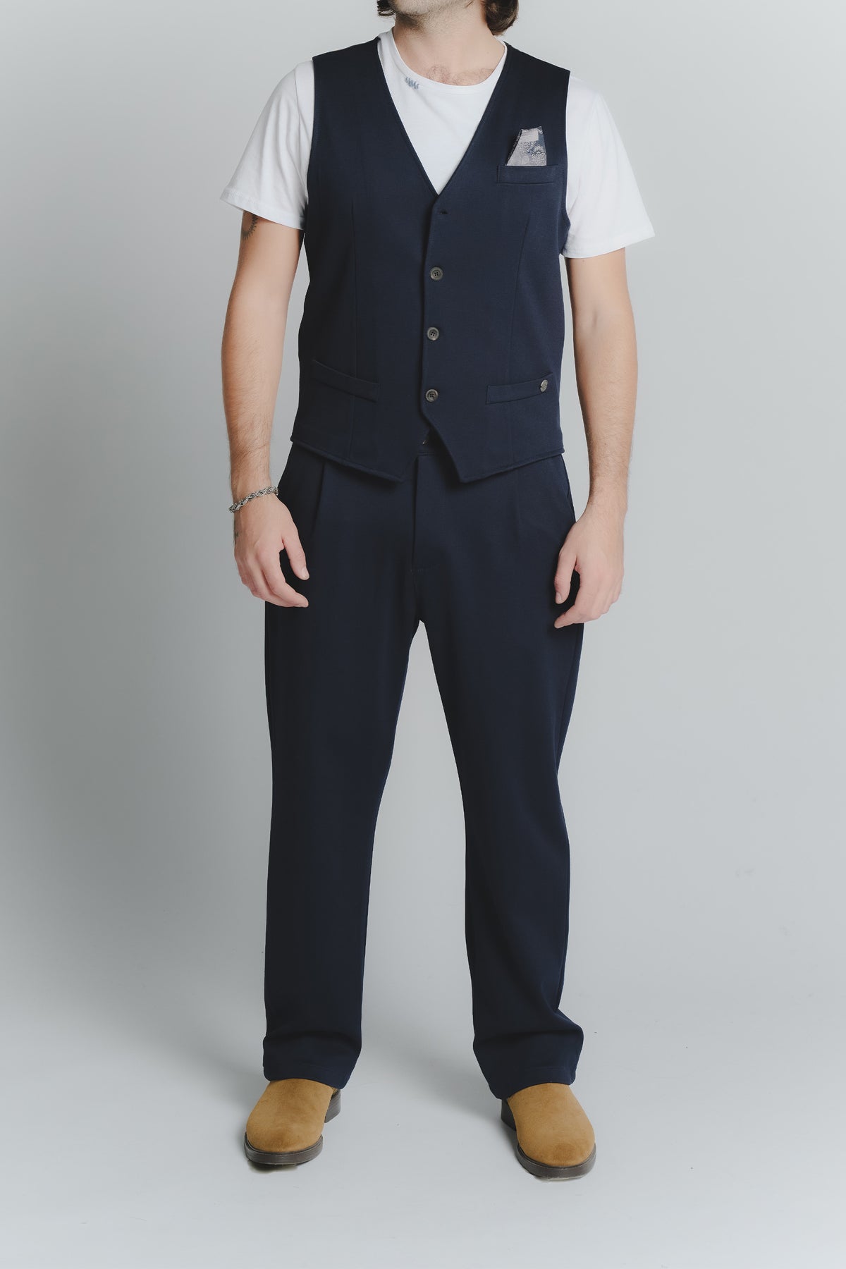 Gilet Uomo Blu uomo Barone firenze - 2