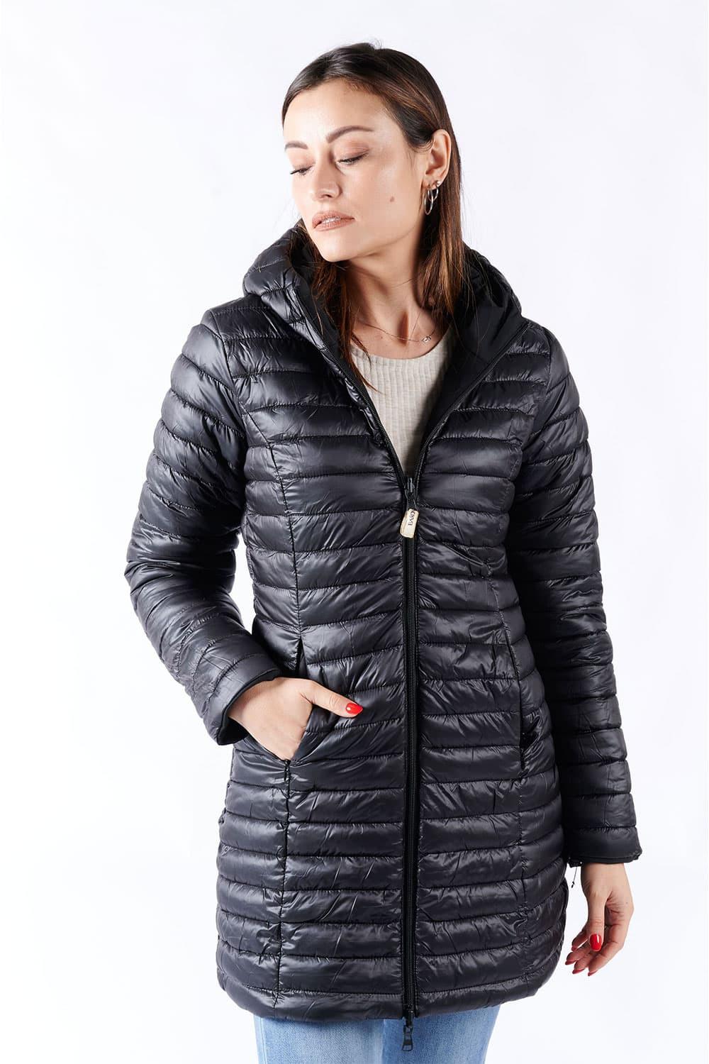 Piumino Termico Donna Lungo Nero donna Barone firenze - 4