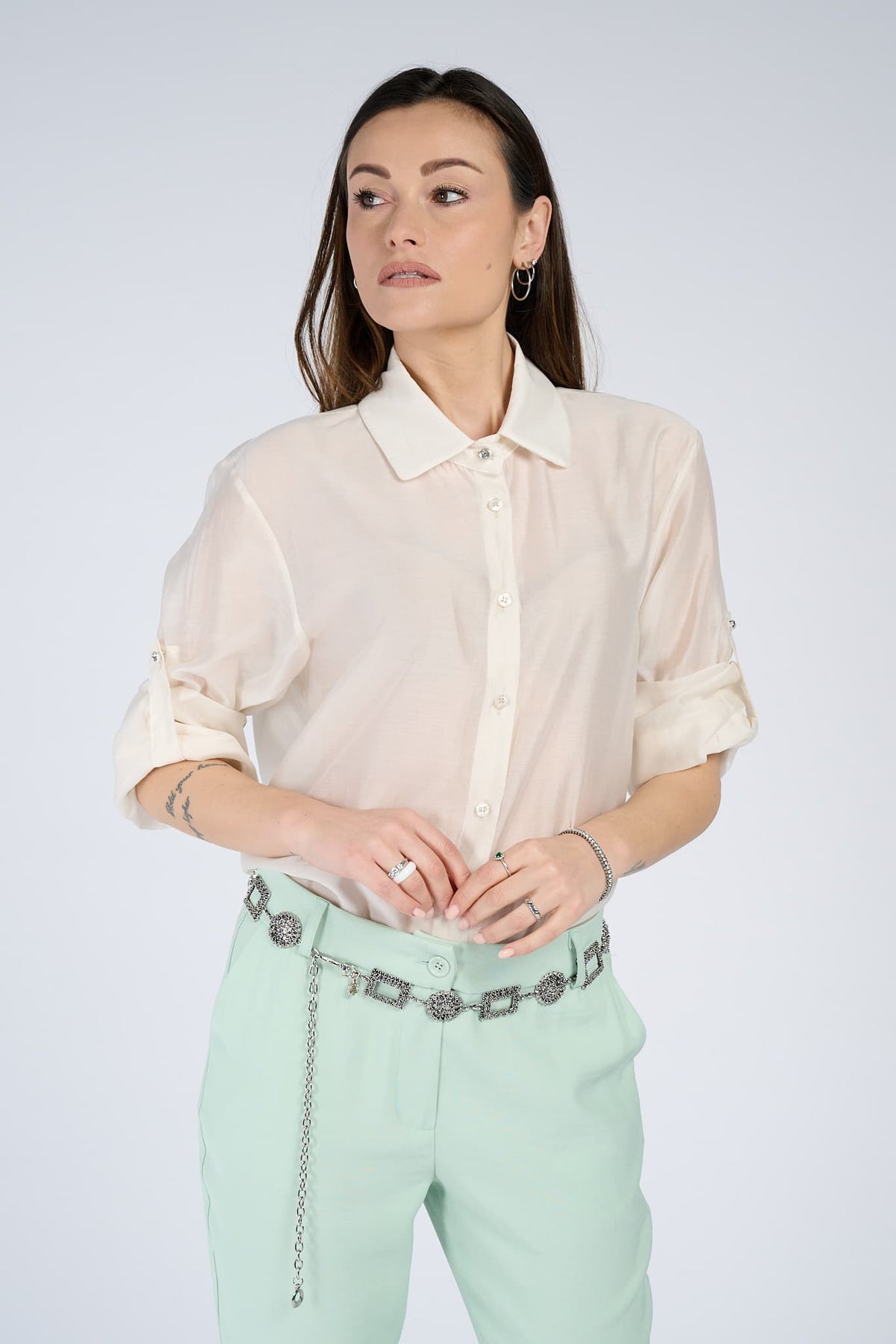 Camicia Classica Donna Panna donna Barone firenze - 1