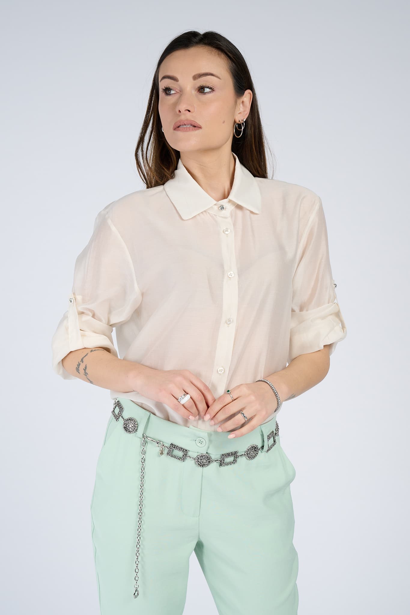 Camicia Classica Donna Panna donna Barone firenze - 1