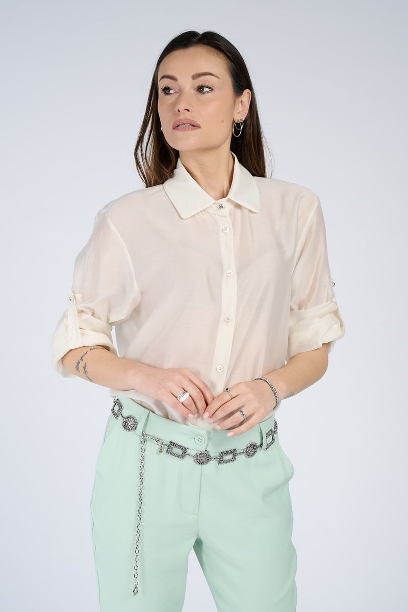 Camicia Classica Donna Panna donna Barone firenze - 1