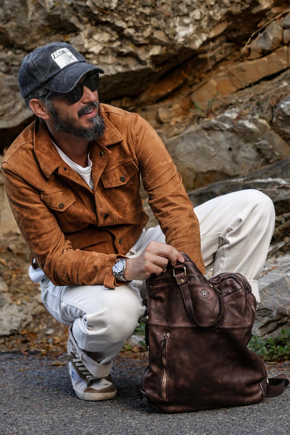 Bolgheri backpack 100% genuine leather Made in Italy - Barone Firenze