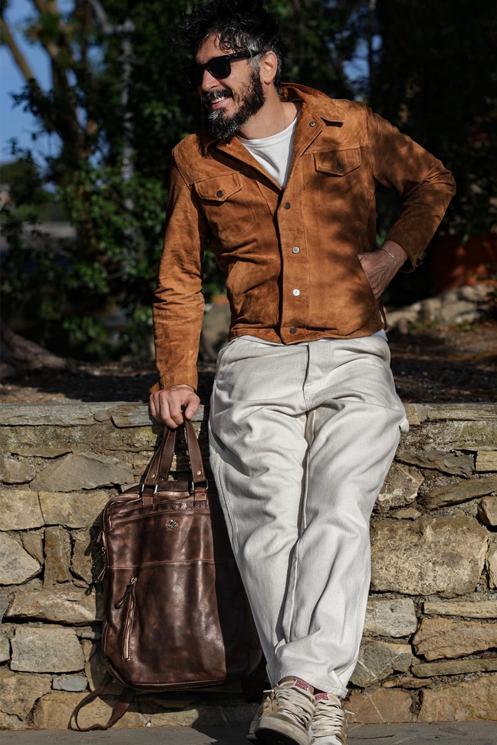 Bolgheri backpack 100% genuine leather Made in Italy - Barone Firenze