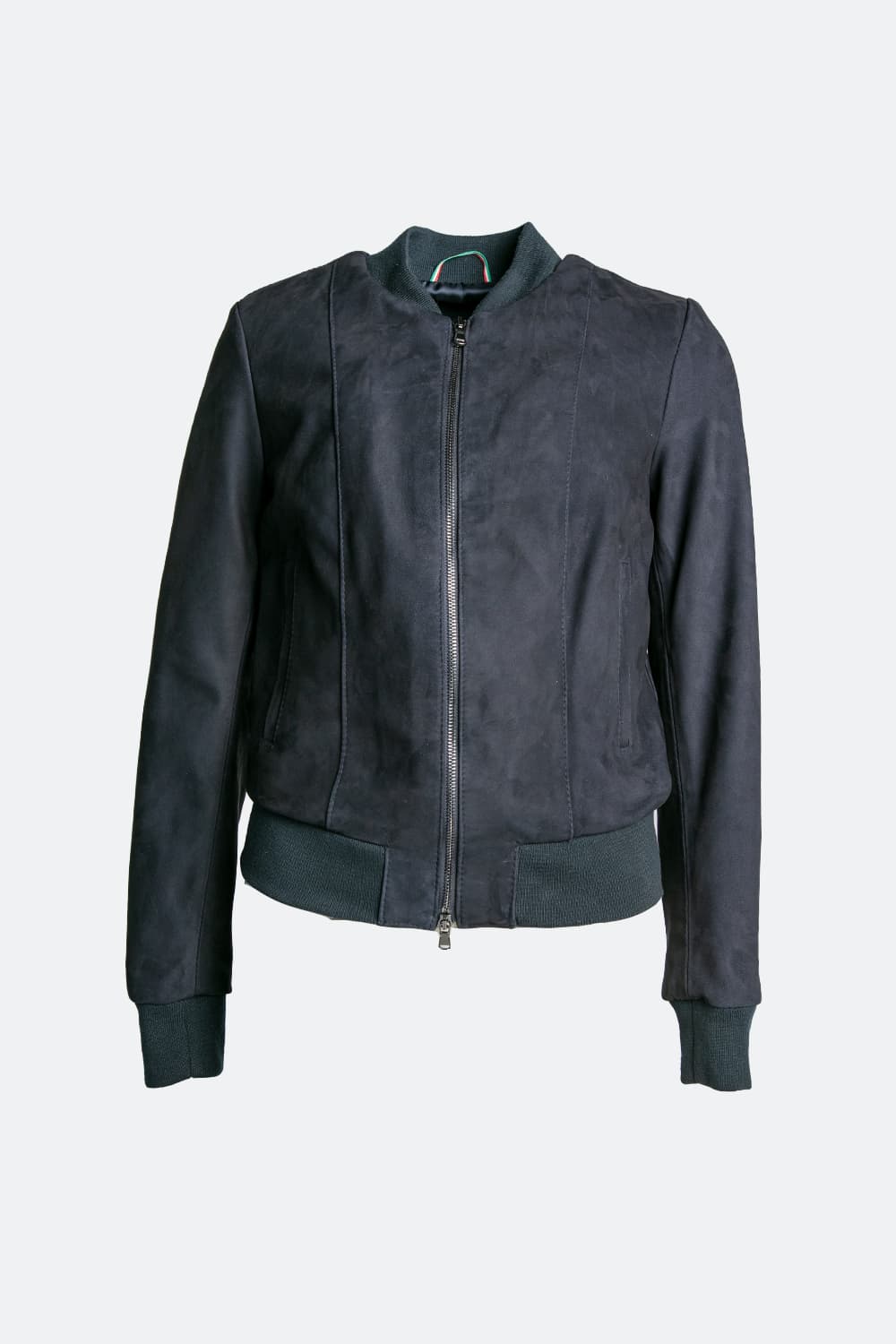 Ambra camoscio giacca 100% vera pelle Made in Italy - Barone Firenze