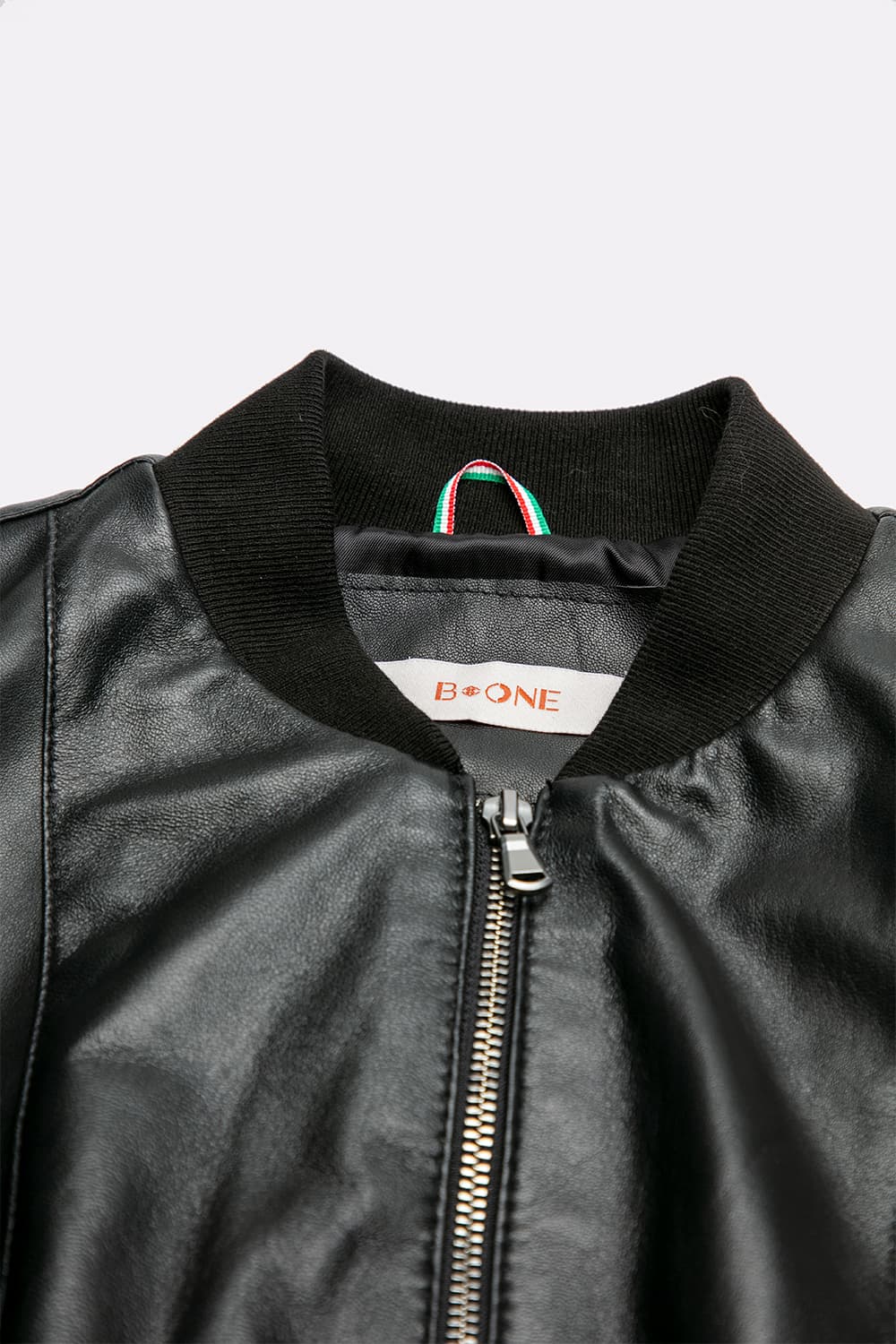 Amber black women's jacket 100% genuine leather Made in Italy- Barone Firenze