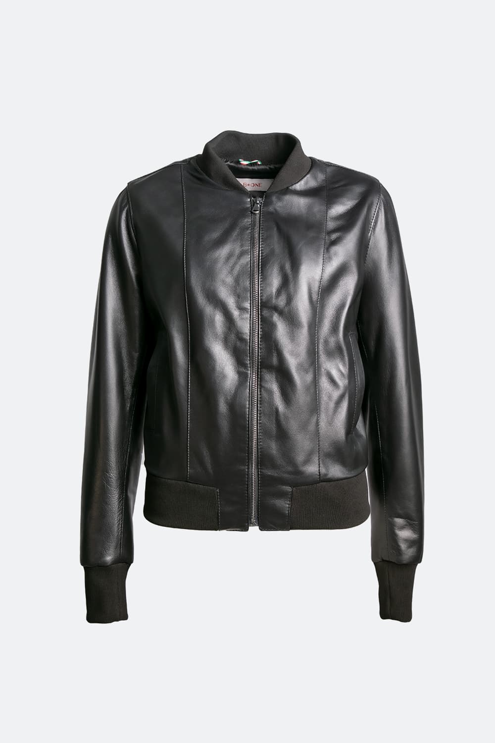 Amber black women's jacket 100% genuine leather Made in Italy- Barone Firenze