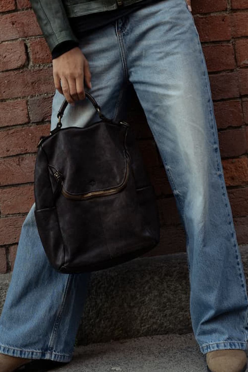 Arezzo Gold zaino 100% vera pelle Made in Italy - Barone Firenze