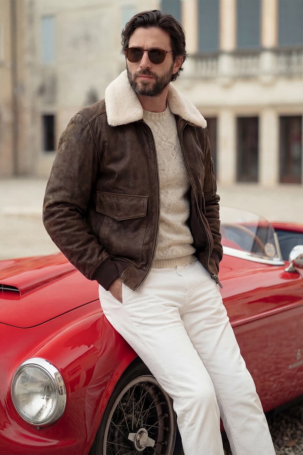 Giacca Aviatore Uomo Rock