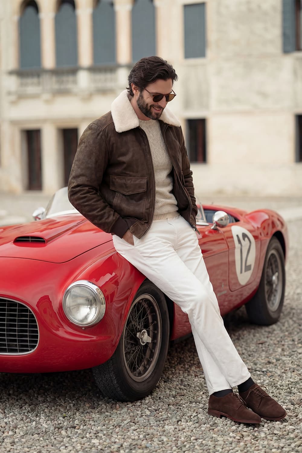 Aviatore Rock 100% vera pelle Made in Italy - Barone Firenze