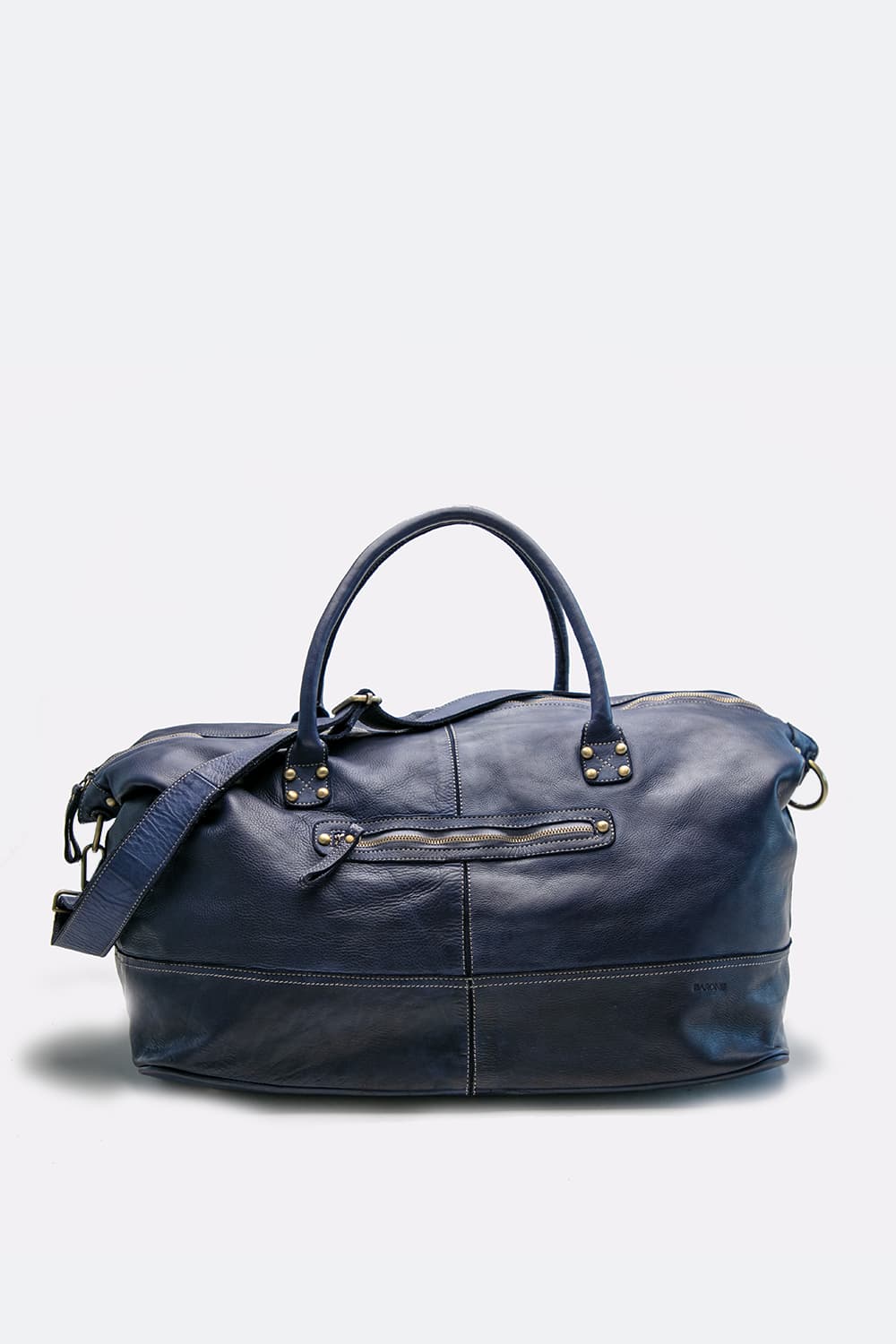 Borsone Vintage 100% vera pelle made in Italy - Barone Firenze