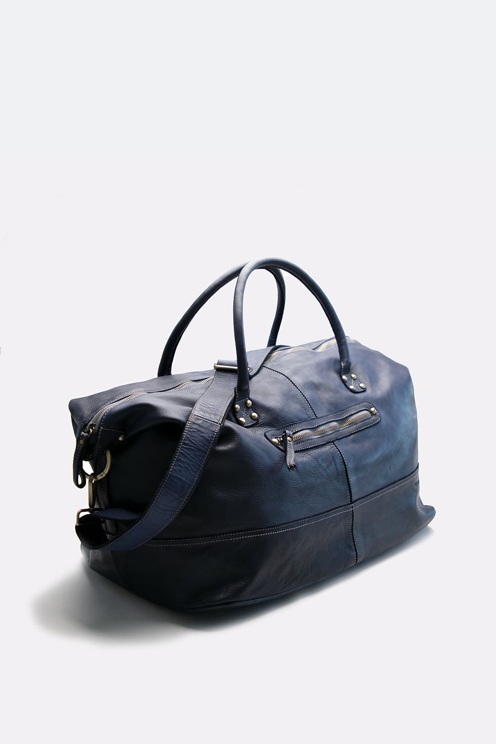 Borsone Vintage 100% vera pelle made in Italy - Barone Firenze