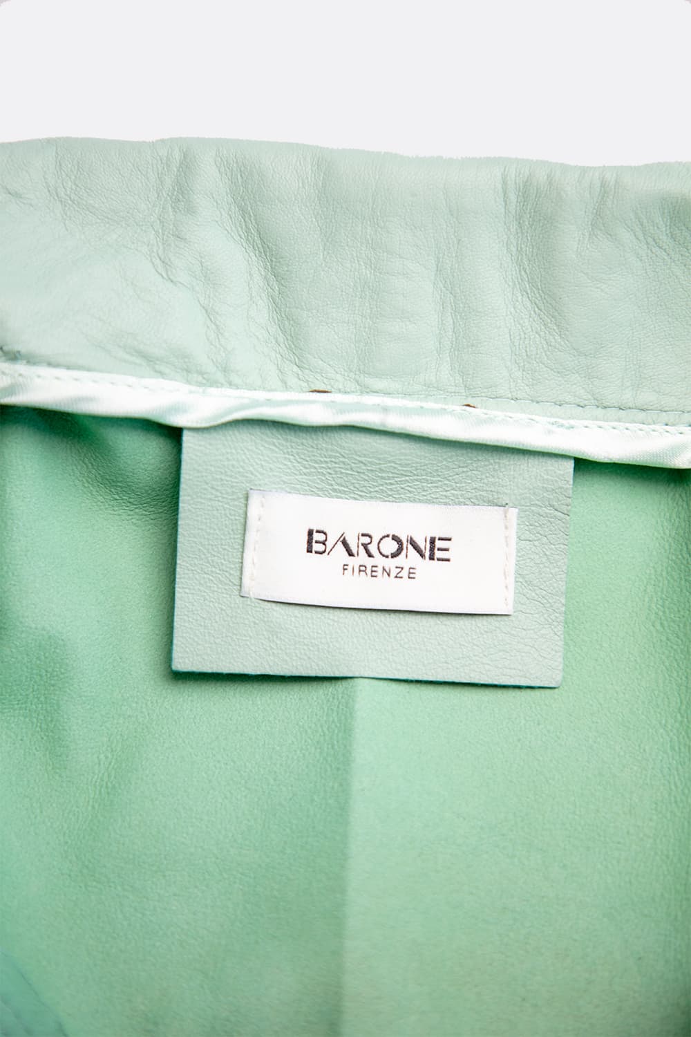 Chiodo donna bis sfoderato tiffany vera pelle 100% made in Italy - Barone Firenze