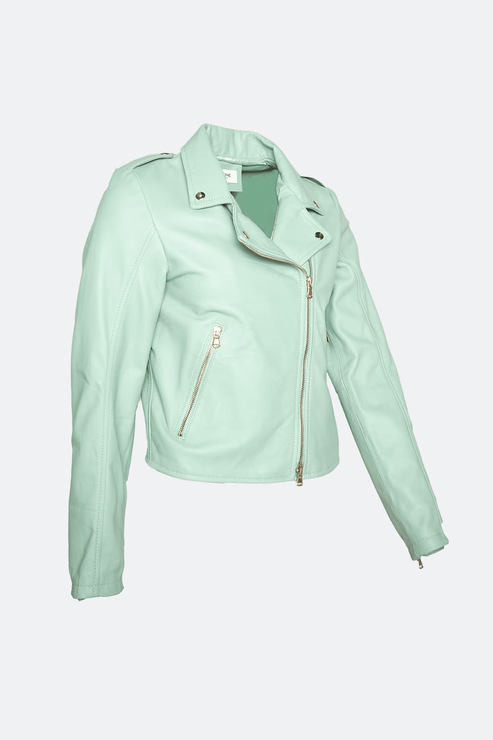 Chiodo donna bis sfoderato tiffany vera pelle 100% made in Italy - Barone Firenze