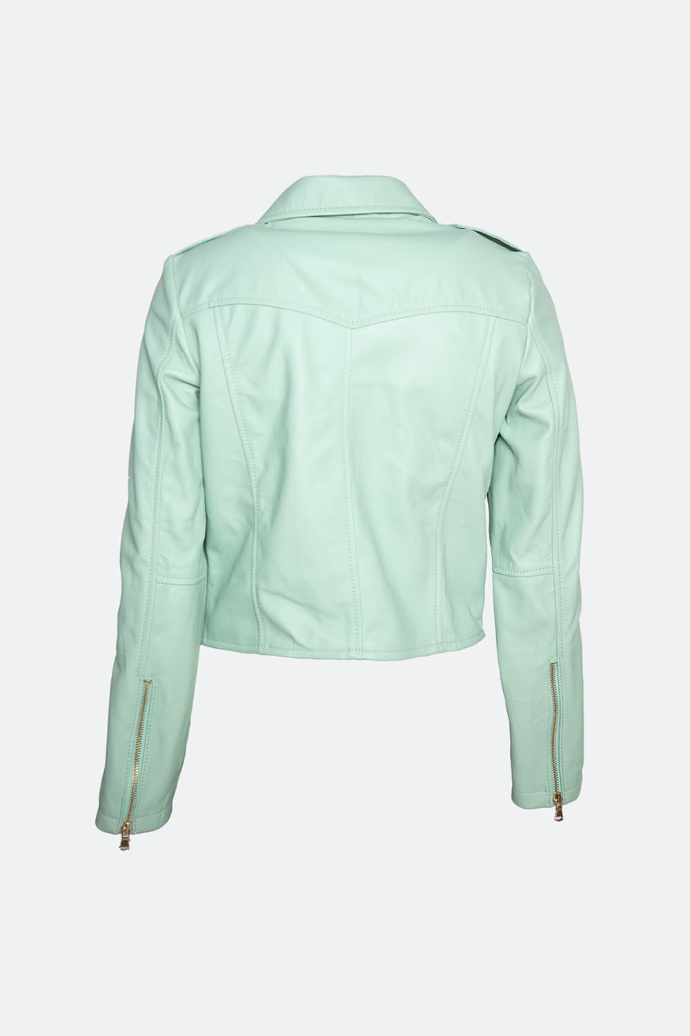 Chiodo donna bis sfoderato tiffany vera pelle 100% made in Italy - Barone Firenze