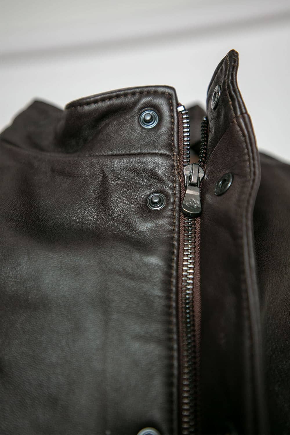 Francesco Sahariana Testa di Moro giacca uomo 100% vera pelle Made in Italy - Barone Firenze