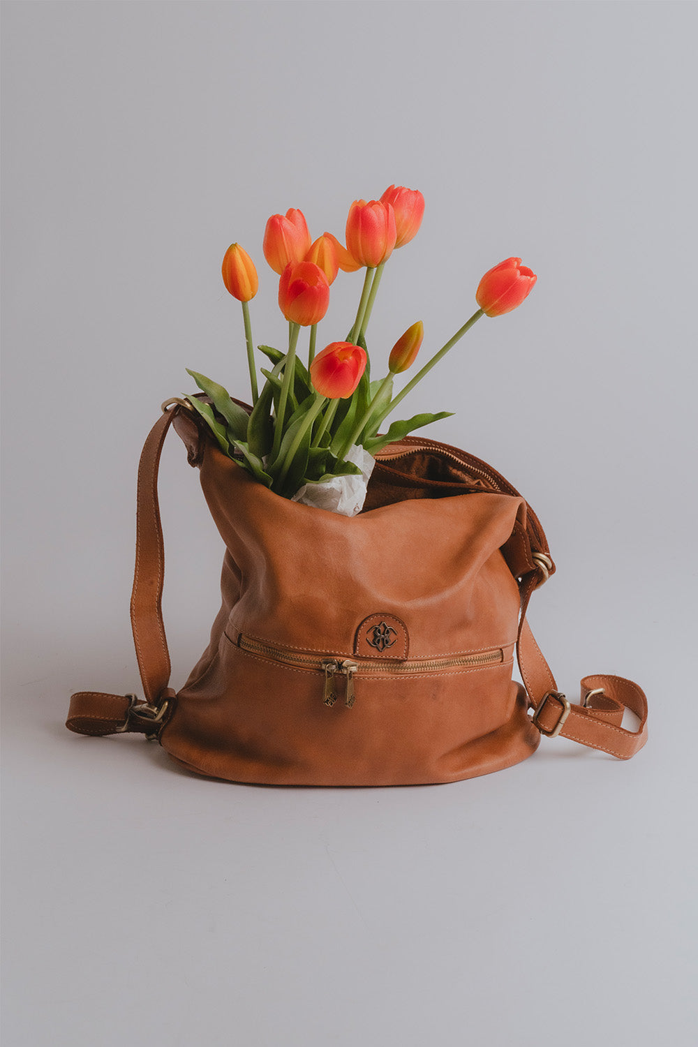 Ghibellina Borsa Zaino 100% vera pelle Made in Italy - Barone Firenze