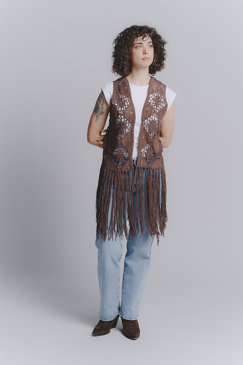 Gilet Macramè Testa di Moro donna Barone firenze - 3