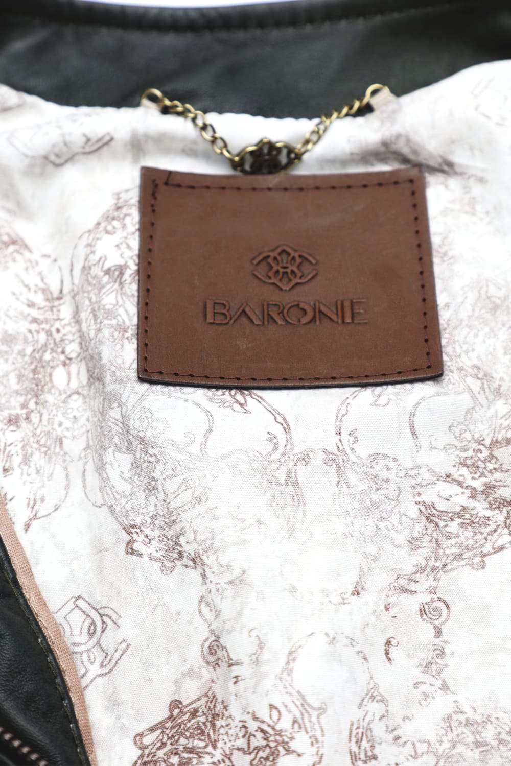 Irene Long Green Jacket 100% genuine leather Made in Italy - Barone Firenze