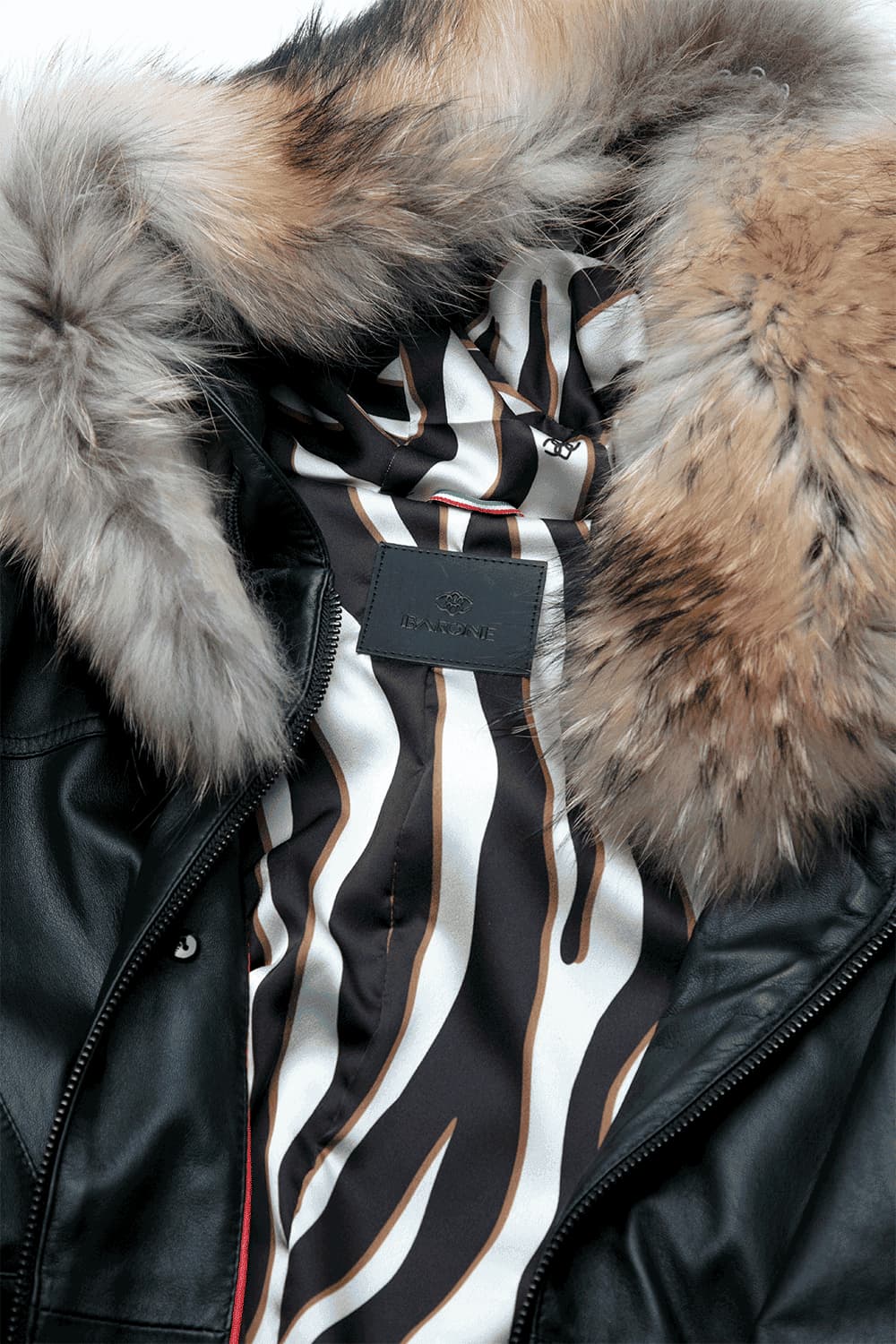 Parka Dorsy giacca donna 100% vera pelle Made in Italy - Barone Firenze