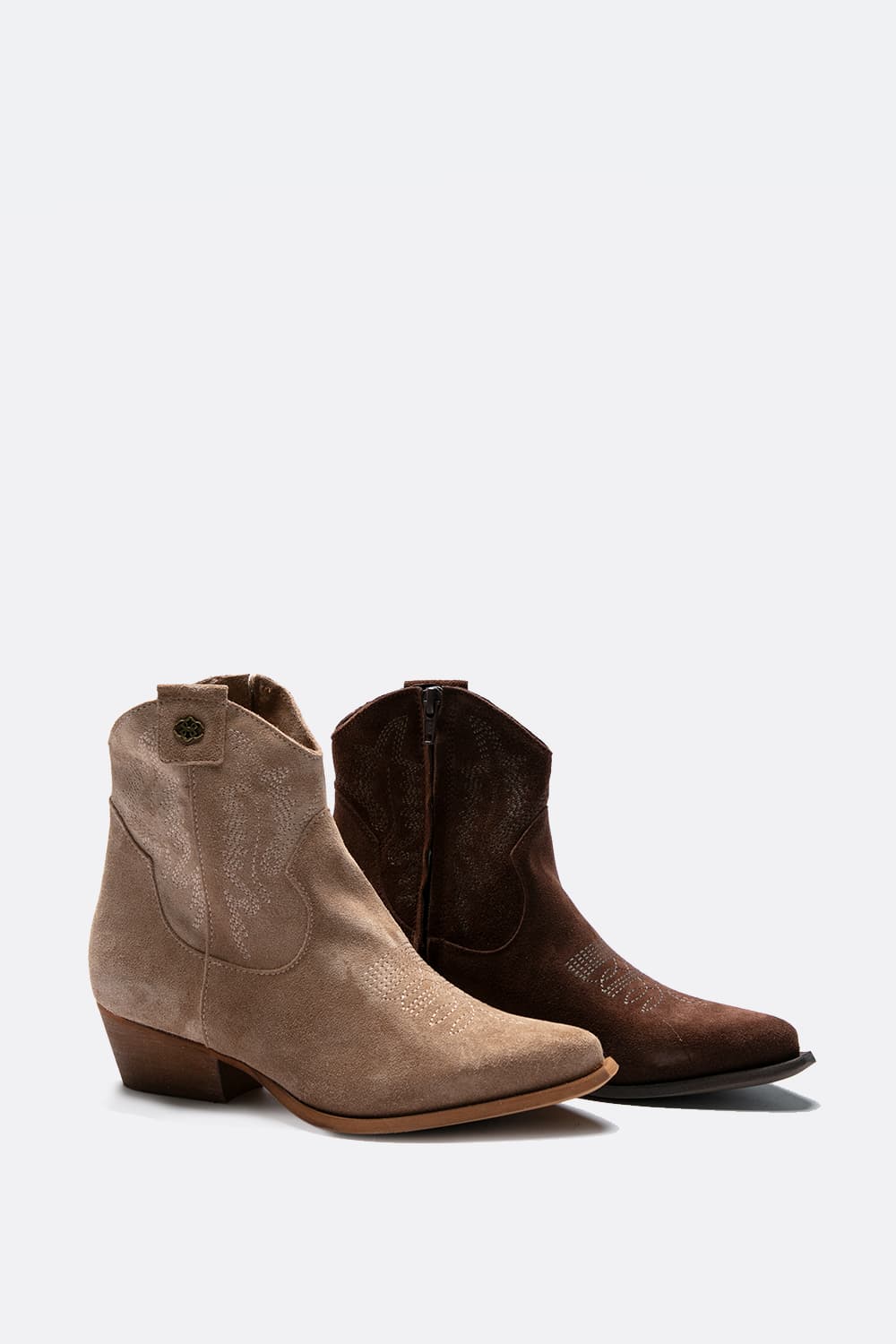 Stivali Petrarca Camoscio Beige donna Barone firenze - 10