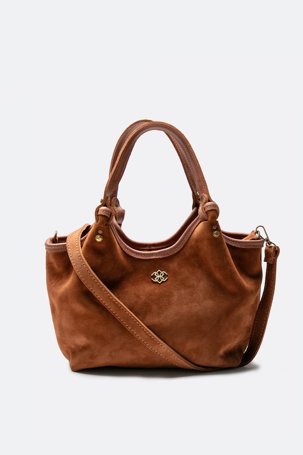 Pienza camoscio borsa 100% vera pelle Made in Italy - Barone Firenze