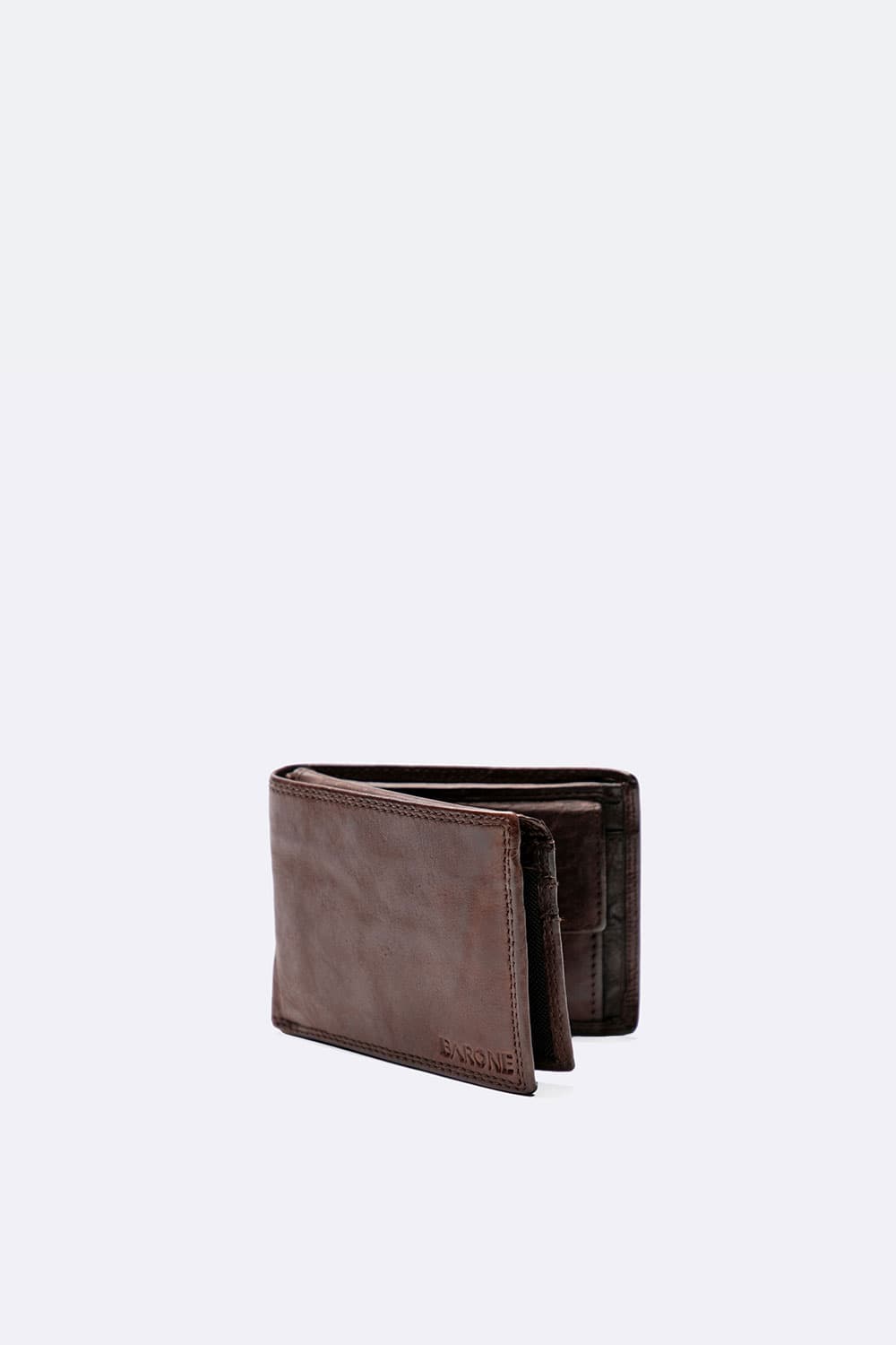 Portafoglio Liscio Uomo in pelle 100% vera pelle Made in Italy | Barone Firenze