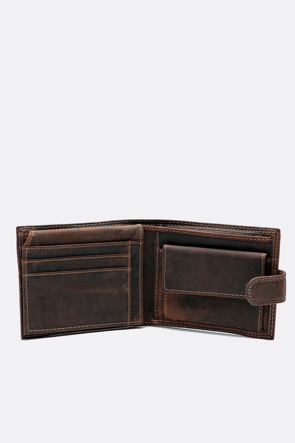 Portafoglio Oleato con Bottone - Barone Firenze