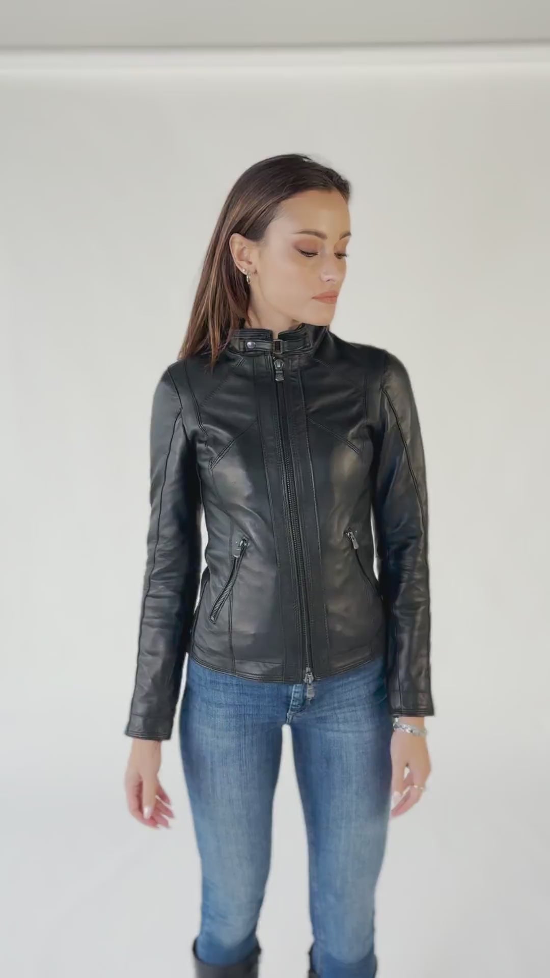 Sofia giacca donna 100% vera pelle Made in Italy - Barone Firenze