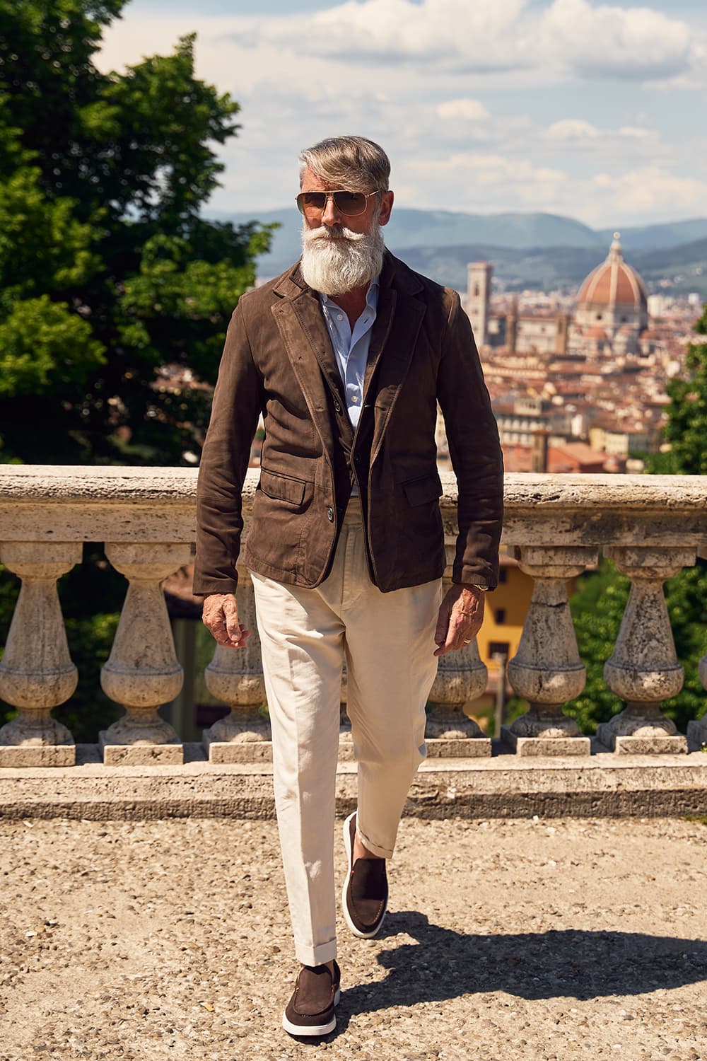 Renga Nabuk tdm giacca uomo 100% vera pelle Made in Italy - Barone Firenze