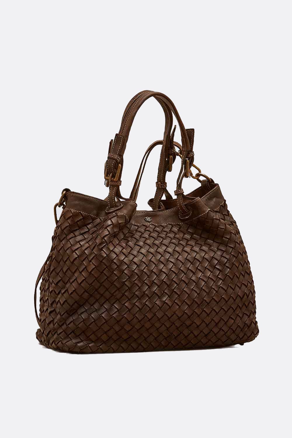 Pelle Firenze Borse Toscane Pelle Borsa Secchiello Con Tracolla