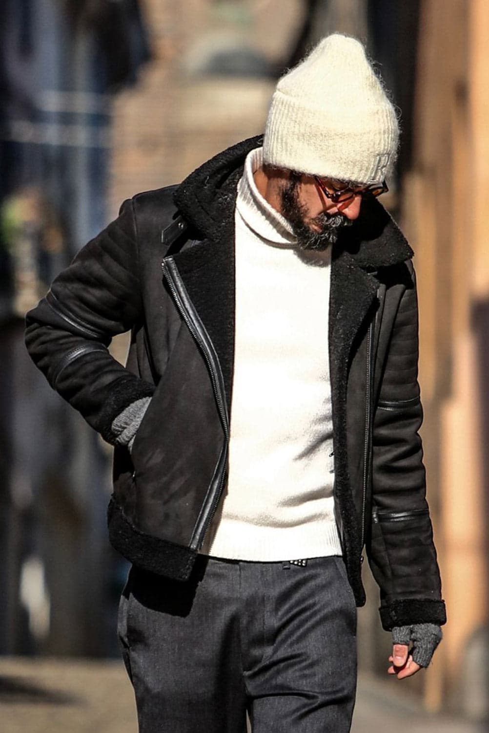 Chiodo Gold Shearling Style uomo Made in Italy - Barone Firenze