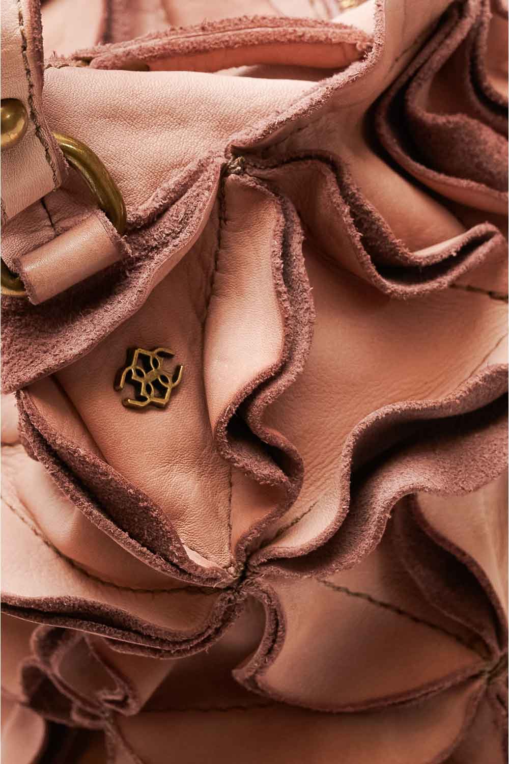 Fiore borsa donna 100% vera pelle Made in Italy - Barone Firenze