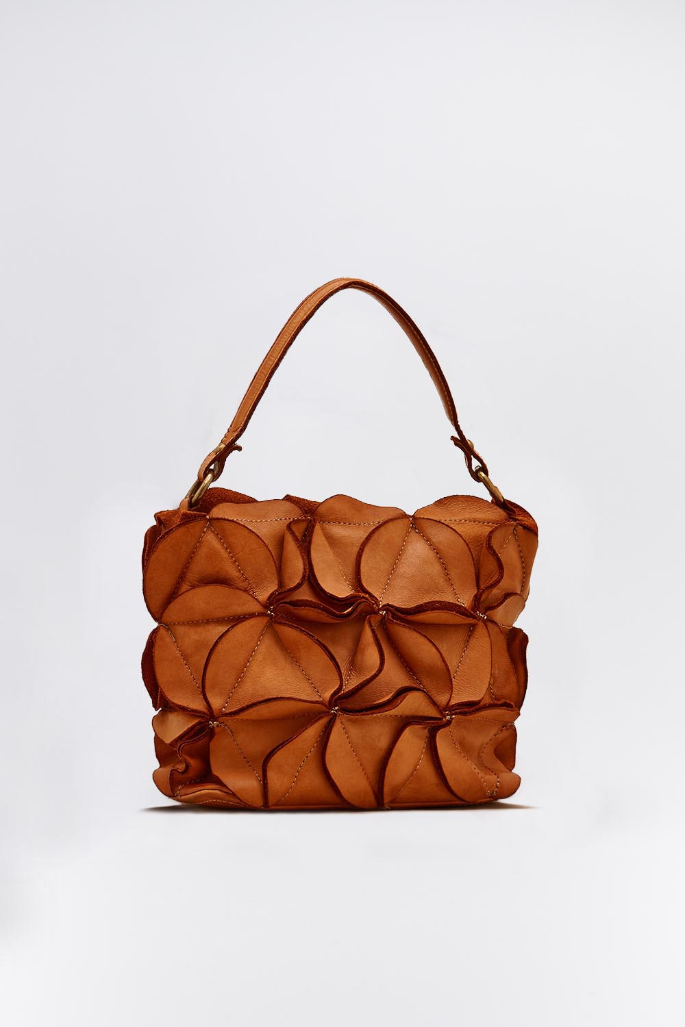 Fiore borsa donna 100% vera pelle Made in Italy - Barone Firenze