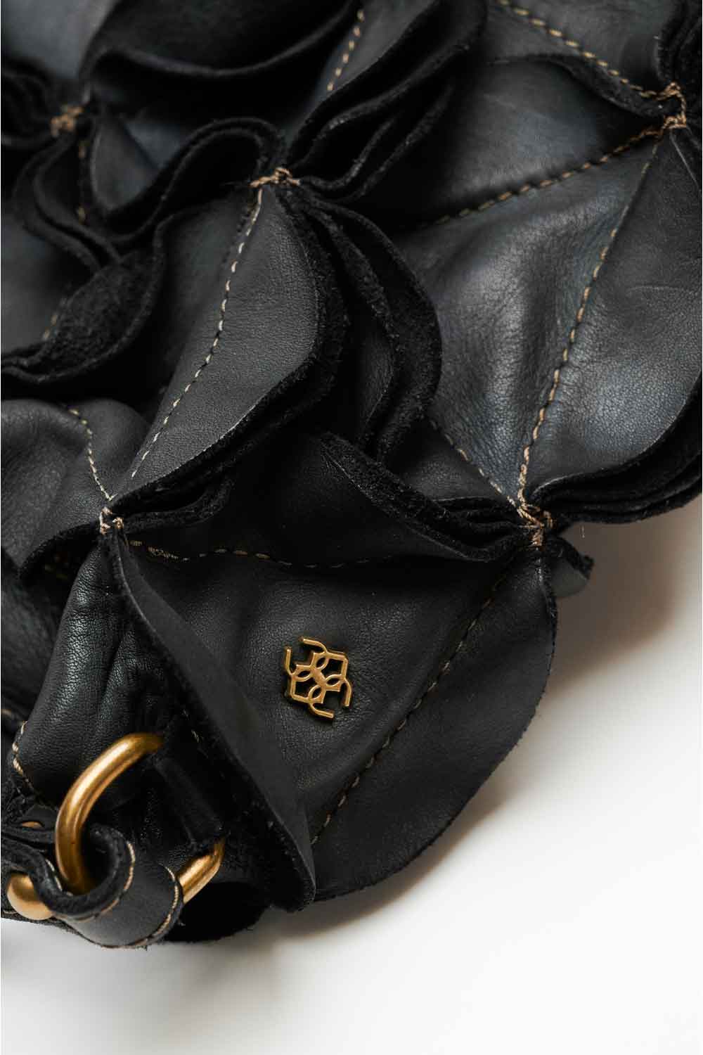 Fiore borsa donna 100% vera pelle Made in Italy - Barone Firenze