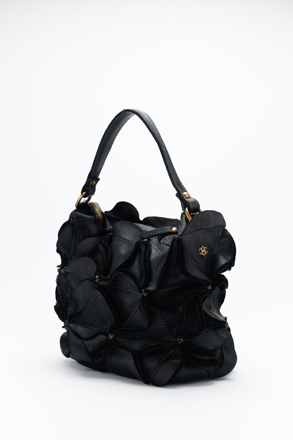 Fiore borsa donna 100% vera pelle Made in Italy - Barone Firenze