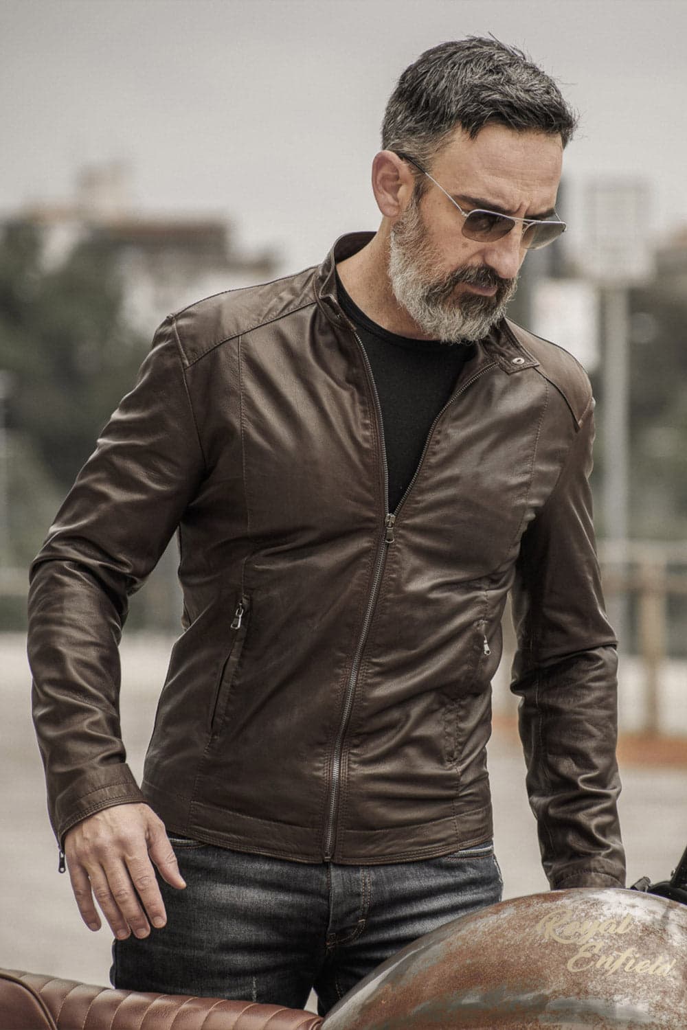 Giacca Massi uomo 100% vera pelle Made in Italy - Barone Firenze