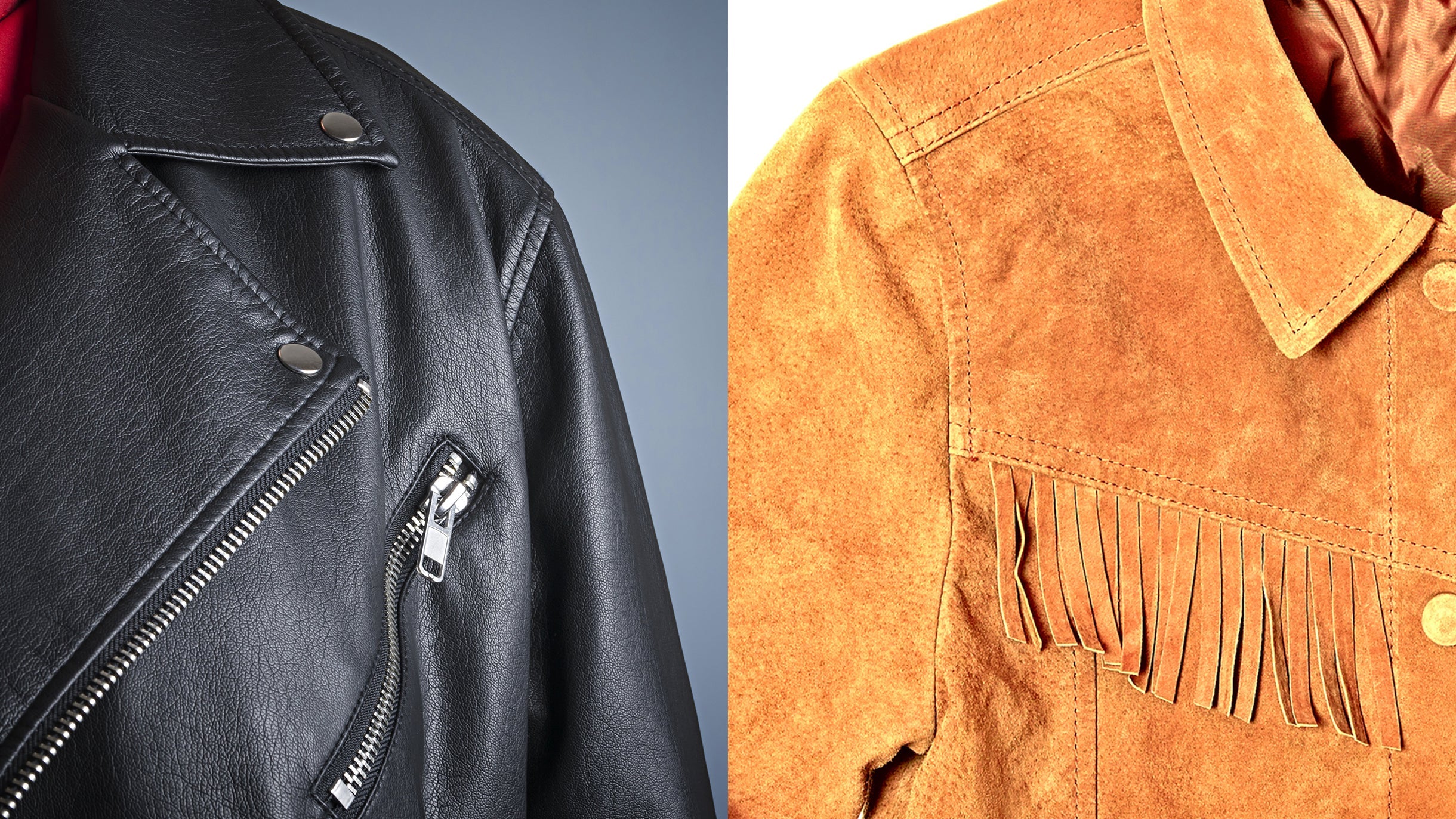 Choose a high-quality leather or suede jacket