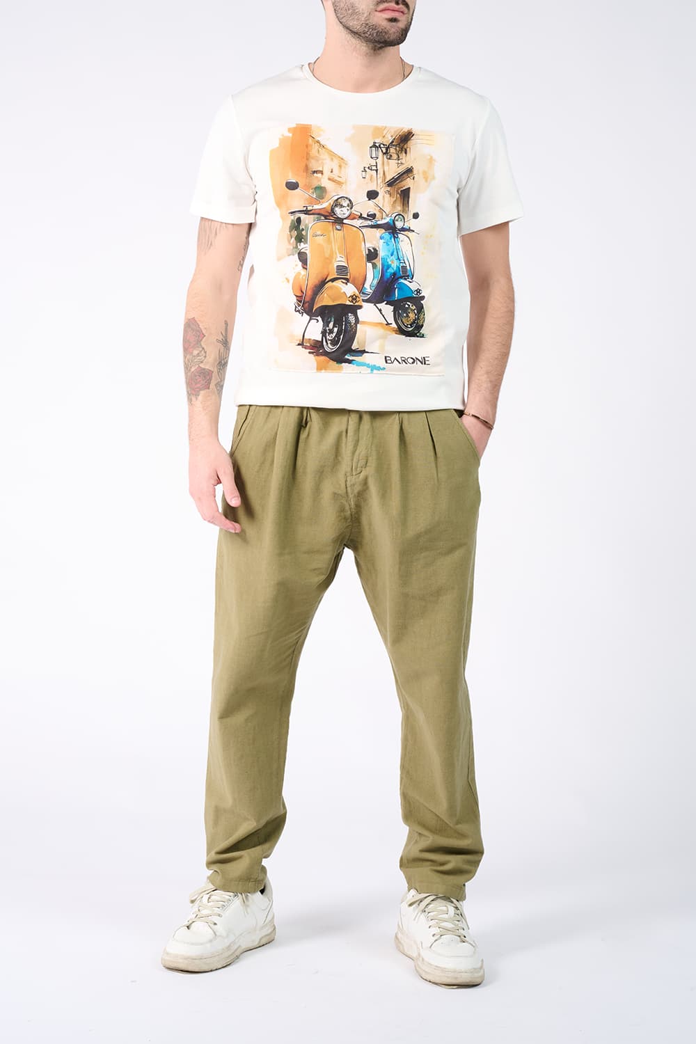 T-Shirt Man Print Vespa | Baron Florence