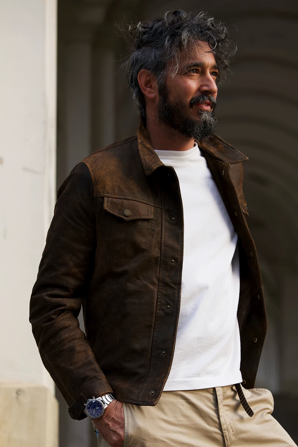 Ale Rock jacket 100% genuine leather Made in Italy - Barone Firenze