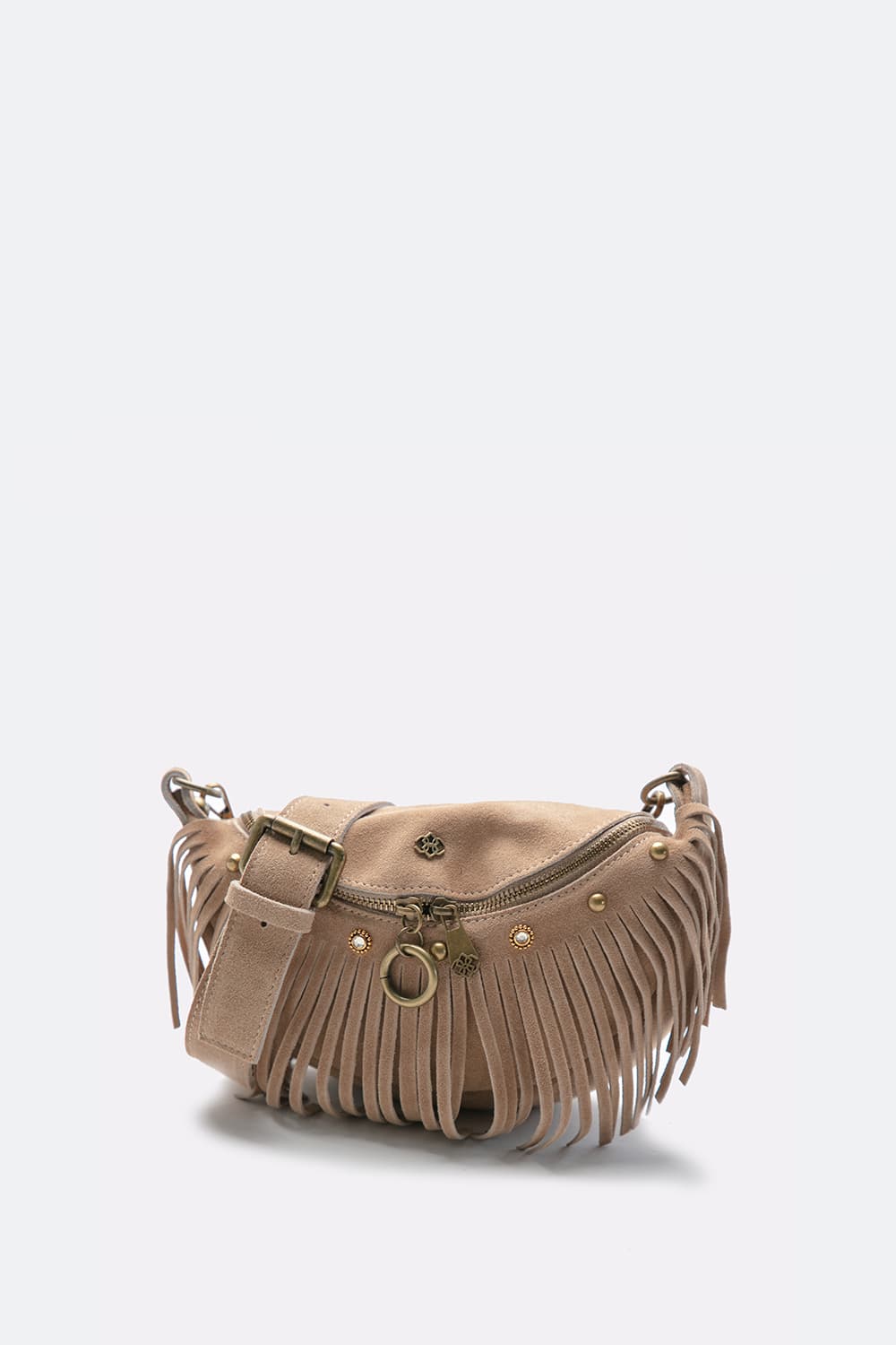 Bea Camoscio Studs women's bag 100% genuine leather Made in Italy - Barone Firenze