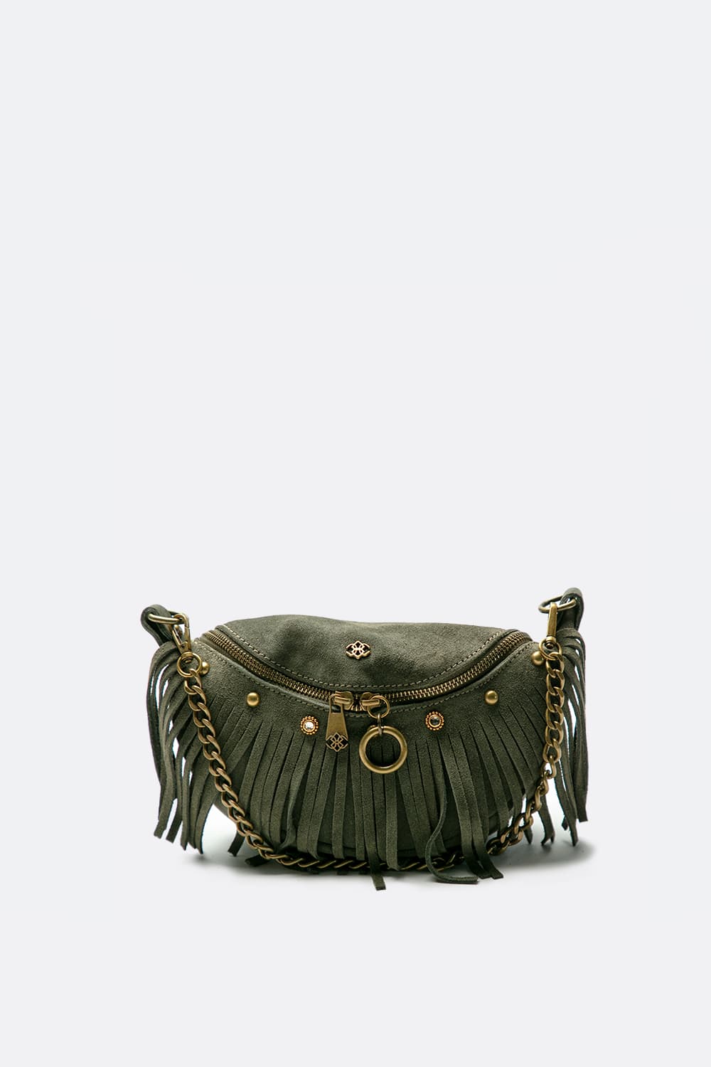 Bea Camoscio Studs women's bag 100% genuine leather Made in Italy - Barone Firenze