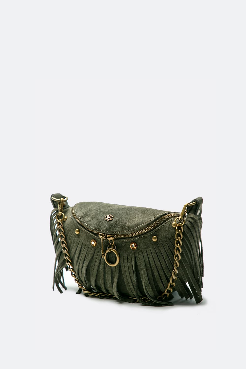 Bea Camoscio Studs women's bag 100% genuine leather Made in Italy - Barone Firenze