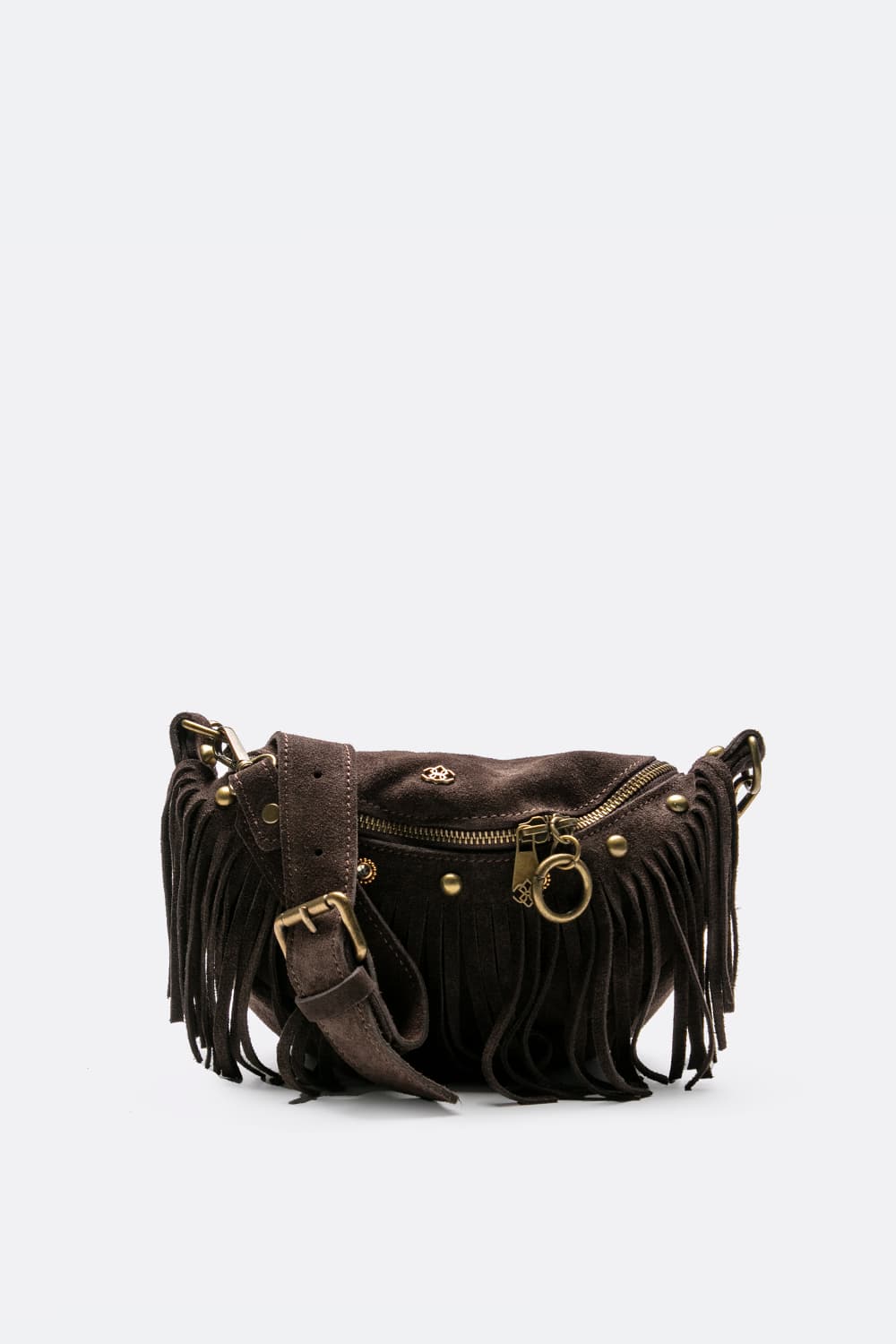 Bea Camoscio Studs women's bag 100% genuine leather Made in Italy - Barone Firenze