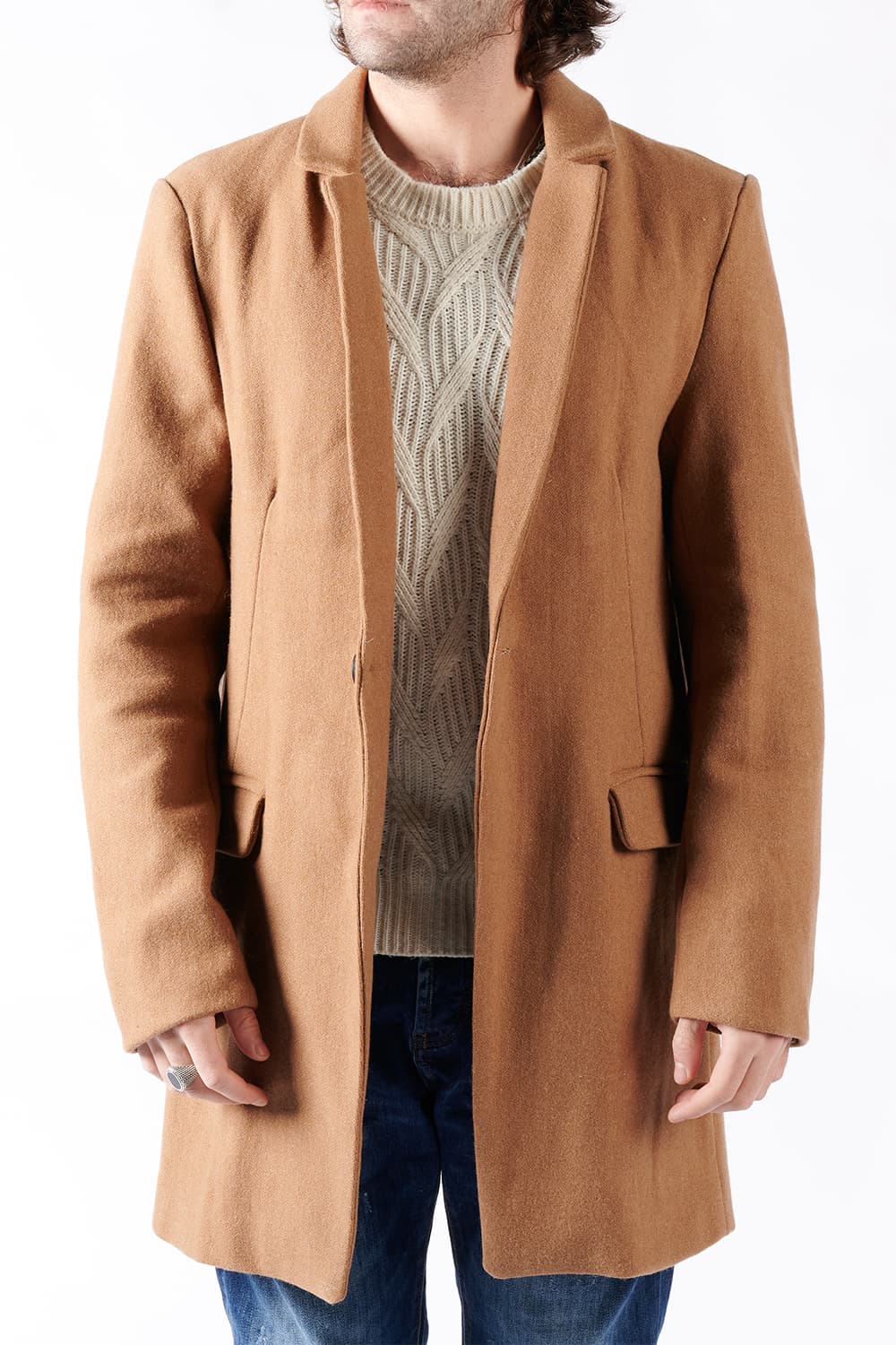 Made in Italy Mixed Cashmere Men's Elegant Coat - Barone Firenze