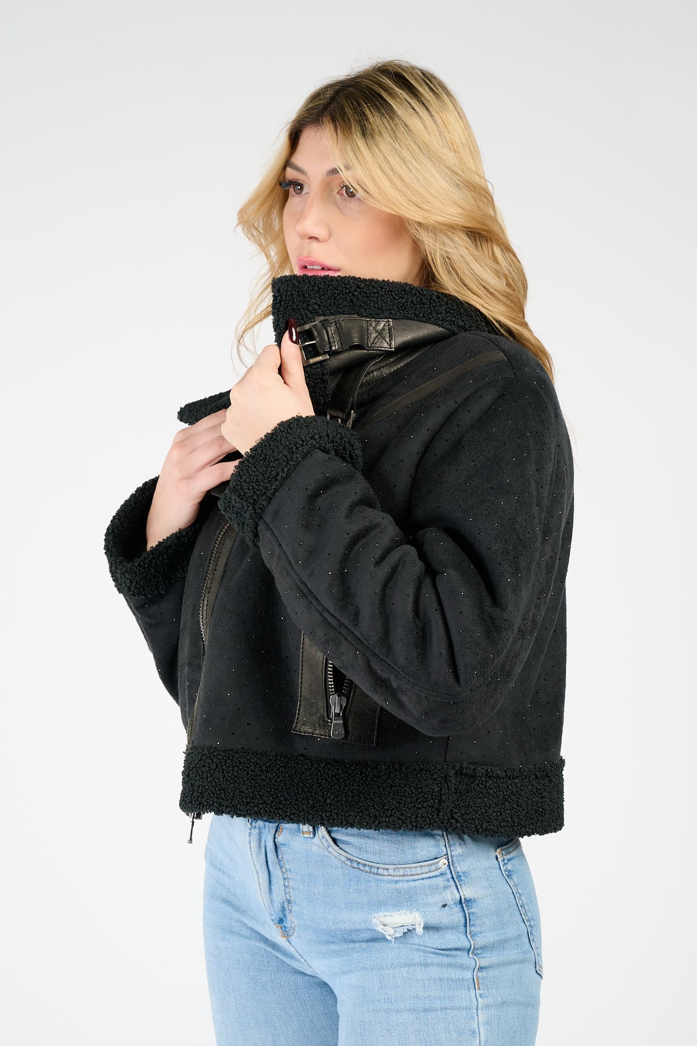 Geneva Shearling Style Charm women's jacket Made in Italy - Baron Florence